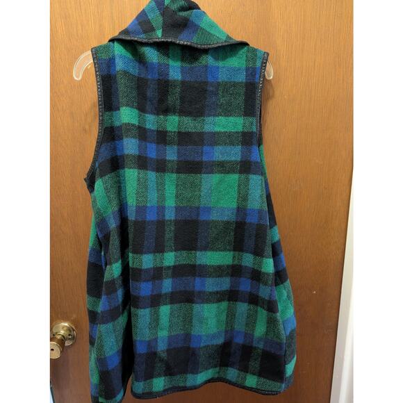 Black Watch Tartan plaid Ruffled Vest - Picture 2 of 2